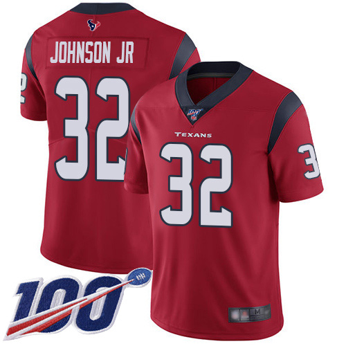 Houston Texans Limited Red Men Lonnie Johnson Alternate Jersey NFL Football #32 100th Season Vapor Untouchable